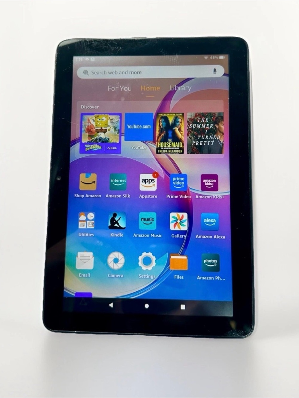 Amazon Fire HD 8 12th Generation 2024 R24SB8 Black  8" 32GB Wi-Fi Tablet (DK913)